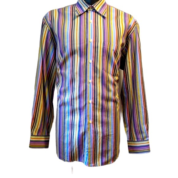 Klauss Bohler Other - Klauss Boehler striped button front shirt XL